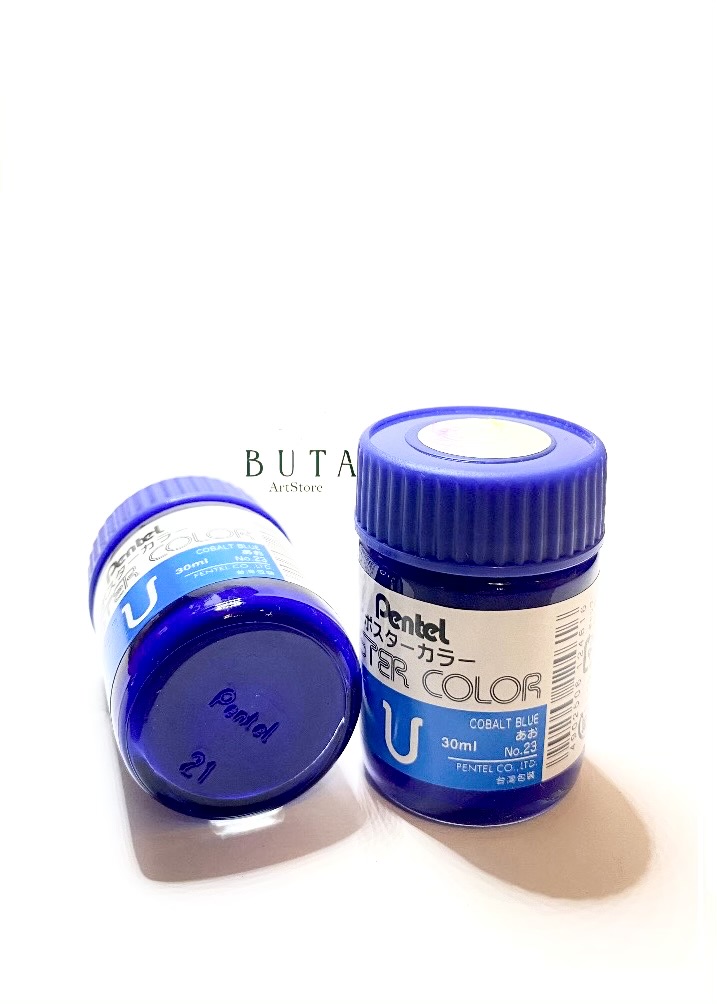 تصویر گواش پنتل اصل ژاپن رنگ آبی لاجوردی شماره 23 