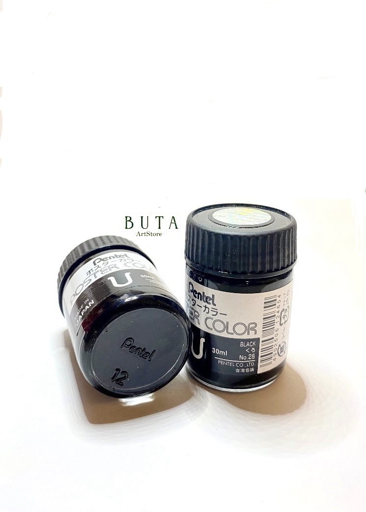 تصویر گواش پنتل اصل ژاپنی رنگ مشکی28 