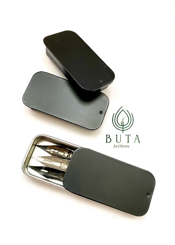 تصویر جعبه فلزی کوچک ابزار خوشنویسی - 12ml 